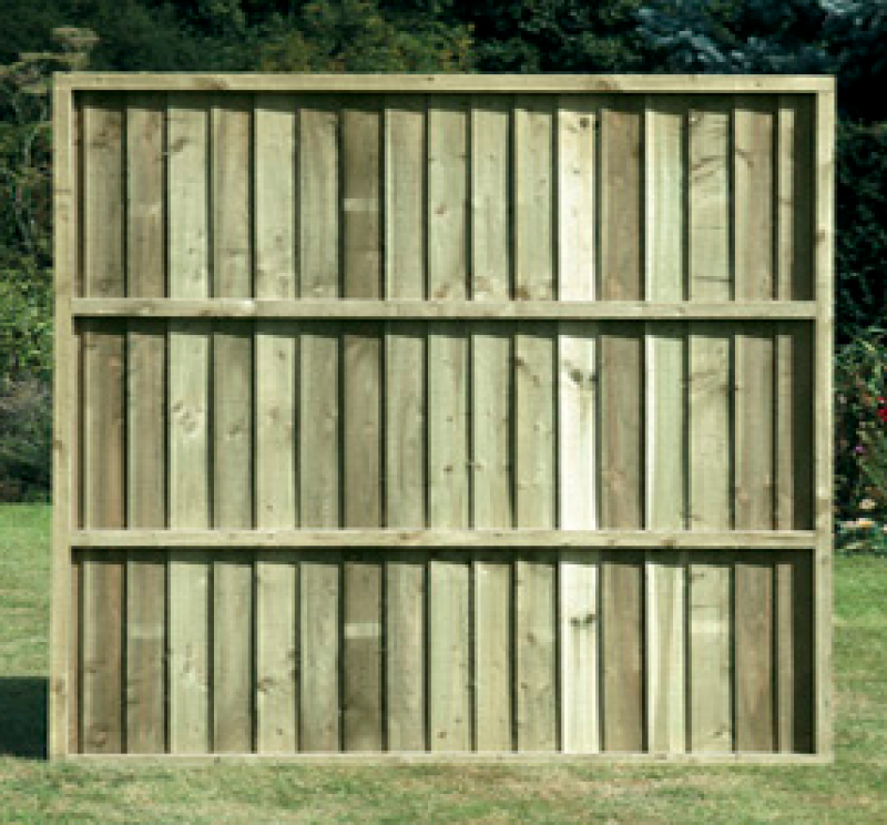 TAFS SALOP FULLY FRAMED FEATHEREDGE PANEL 6 x 6' PT GREEN P6FFT