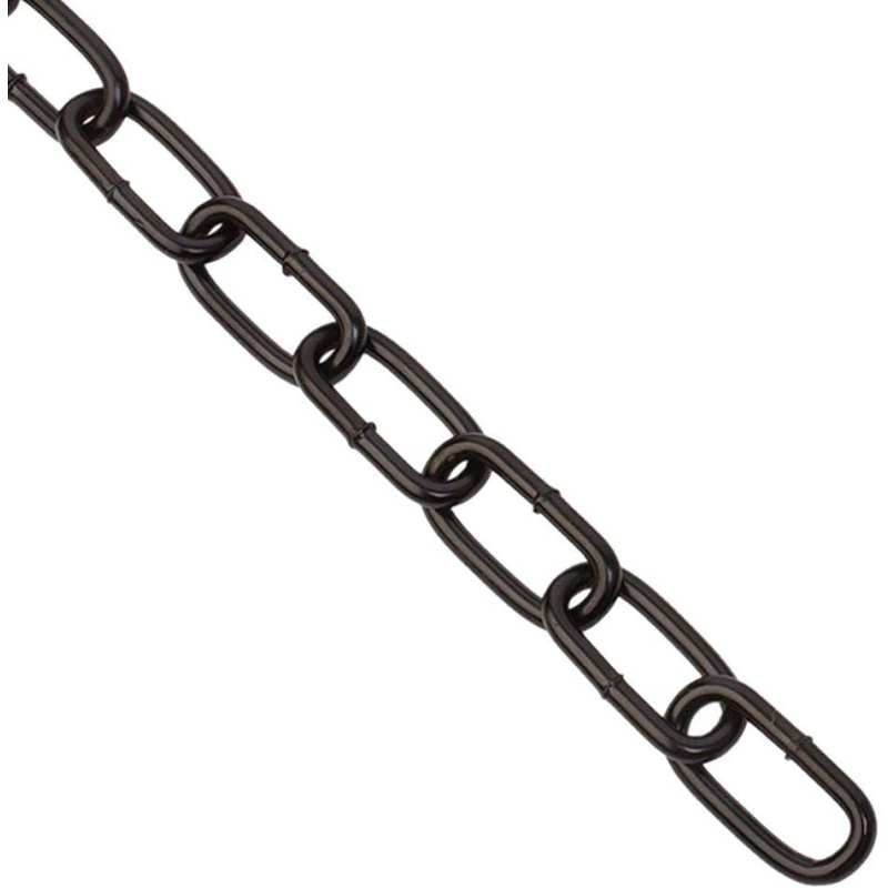 4 x 26mm No 300 BLACK STRAIGHT LINK WELDED CHAIN PER L/MTR 300-04026R0300BK