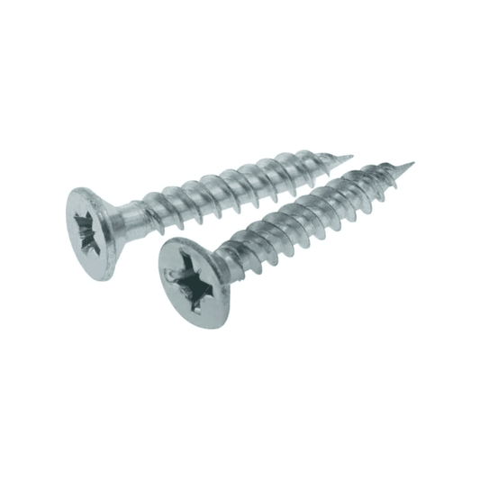 UNICRIMP COUNTERSUNK POZI BZP SCREWS 8 x 1" QWS8-1