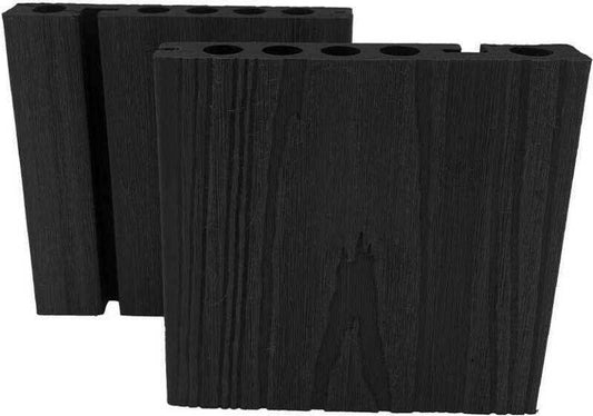 COMPLETE COMPOSITE DECKING NOSEBOARD DUAL 138 x 22 x 3600mm OBSIDIAN CCDNBO