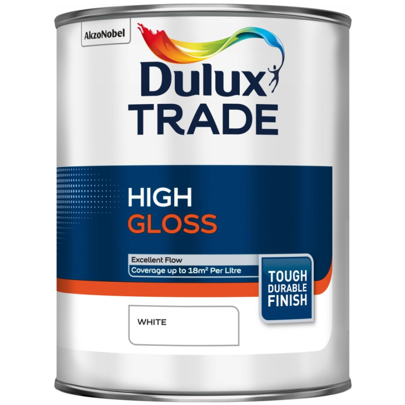 DULUX TRADE HIGH GLOSS 1l WHITE 5089649