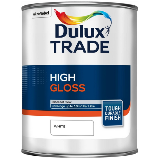 DULUX TRADE HIGH GLOSS 1l WHITE 5089649