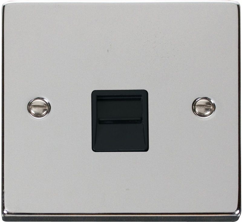 CLICK VPCH125BK TELEPHONE SOCKET SEC BK POL CHR