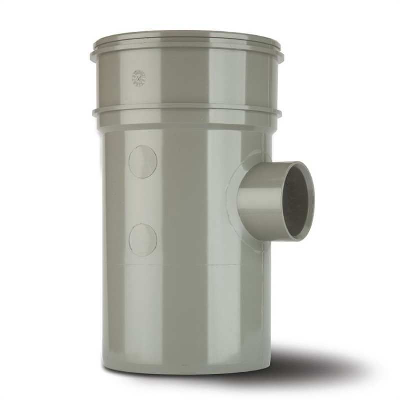 POLYPIPE SOLVENT BOSSPIPE S/S 110 x 40mm BP423 BP423SG SOLVENT GREY