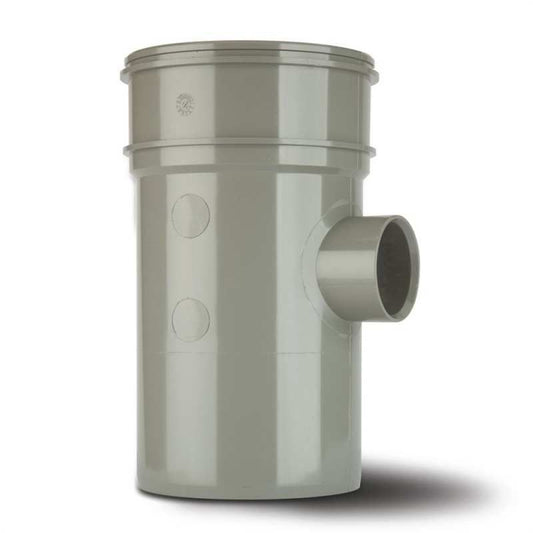 POLYPIPE SOLVENT BOSSPIPE S/S 110 x 40mm BP423 BP423SG SOLVENT GREY