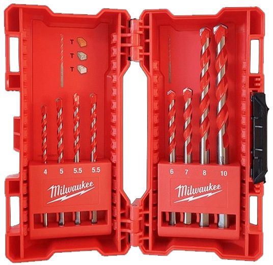 MILWAUKEE 4932471193 8 PIECE CONCRETE DRILLING SET