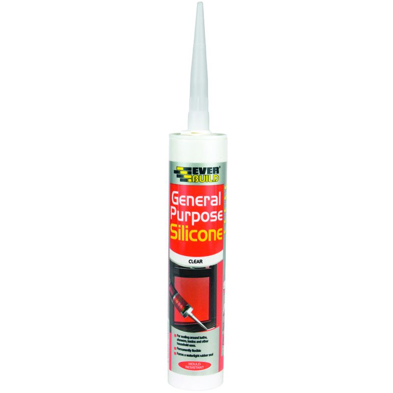 Everbuild General Purpose Silicone C3 Clear 12GPSTR