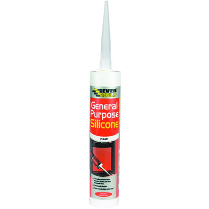 Everbuild General Purpose Silicone C3 Clear 12GPSTR