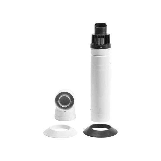 BAXI/MAIN/POTTERTON STANDARD TELESCOPIC FLUE KIT BLACK 720598701 104670