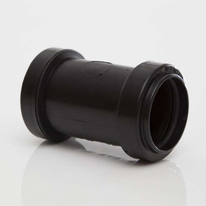 POLYPIPE PUSHFIT STRAIGHT COUPLING 32mm WP25 WP25B BLACK
