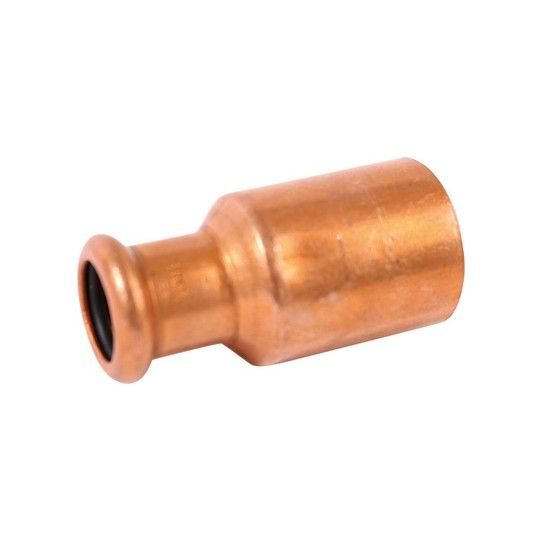 FLOWFLEX COPPER PRESS FITTING REDUCER GAS 22 x 15mm 6243M.2215GY