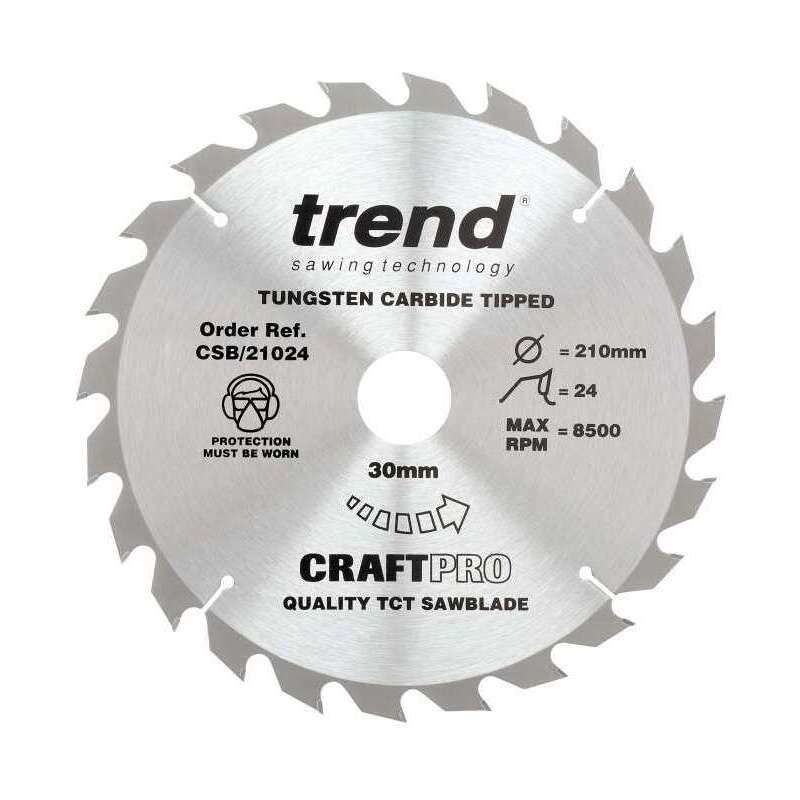 TREND CSB/21024 CRAFT SAW BLADE 210MM X 24T X 30MM