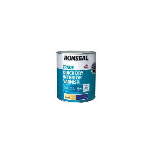 RONSEAL TRADE QUICK DRY CLEAR INT VARNISH 750ml SATIN 38548