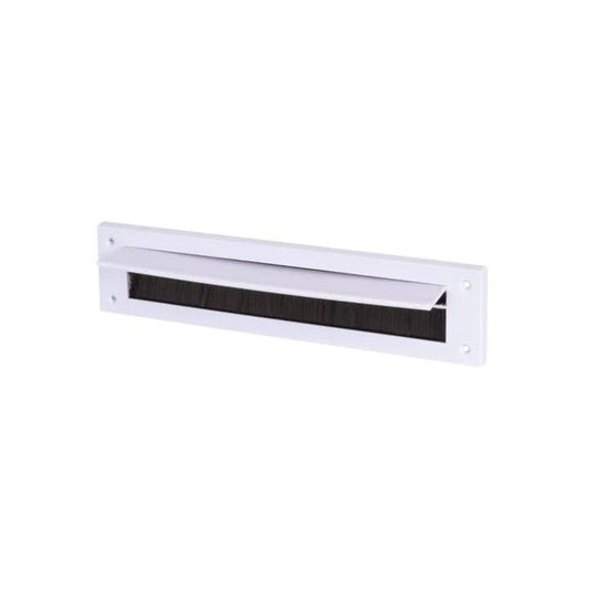 STORMGUARD LETTERBOX SEAL & BRUSH WITH FLAP WHITE 06SR0160000W