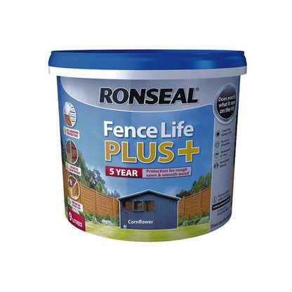 RONSEAL FENCELIFE PLUS 5l CORNFLOWER 37628