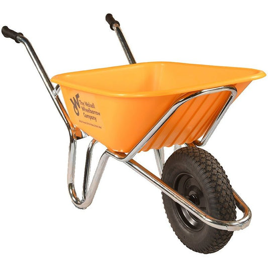 WALSALL WHEELBARROW PHOENIX SUPER HEAVY DUTY HDPE PNEUMATIC 120l YELLOW PHXYP