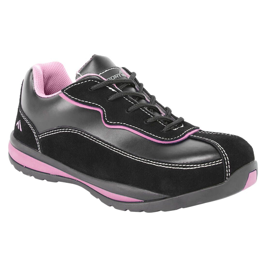 Steelite Women's Safety Trainer S1P HRO, 36, R, Black/Pink