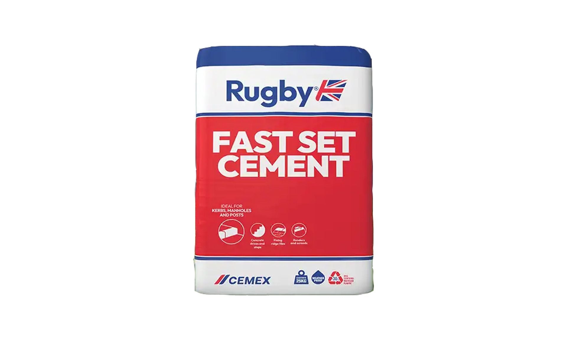 Rugby Fast Set Cement 25kg 10110282