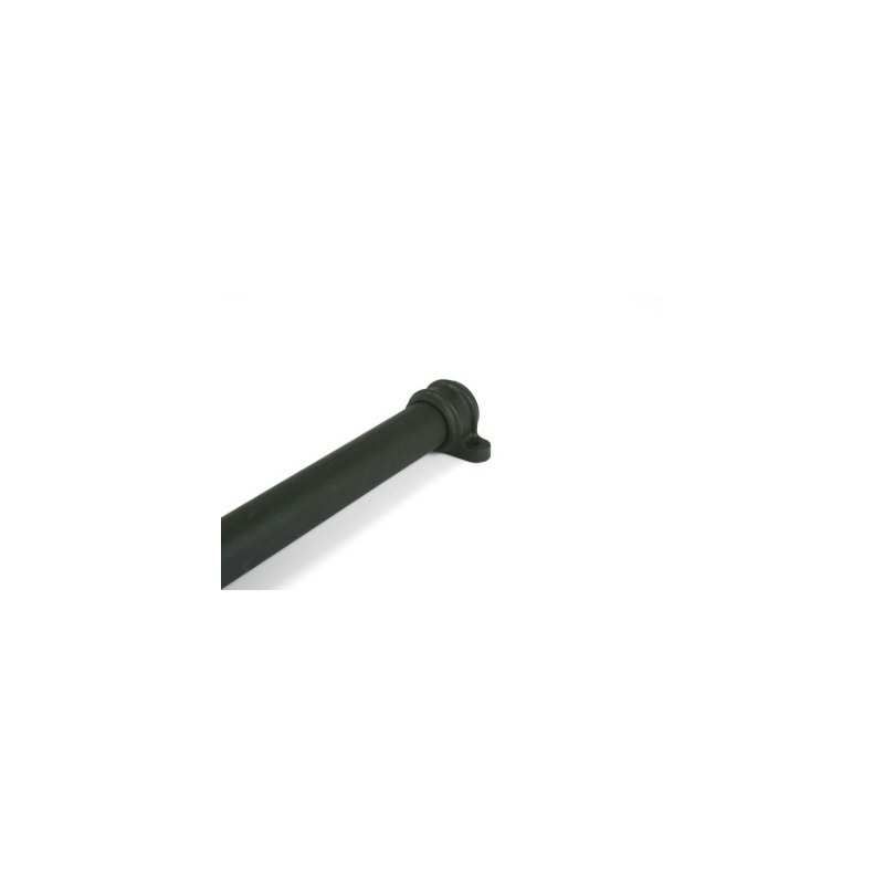 BRETT CAST IRON STYLE ROUND DOWNPIPE SOCKETED PIPE WITH LUGS 2.5m x 68mm BLACK BR2025LCI