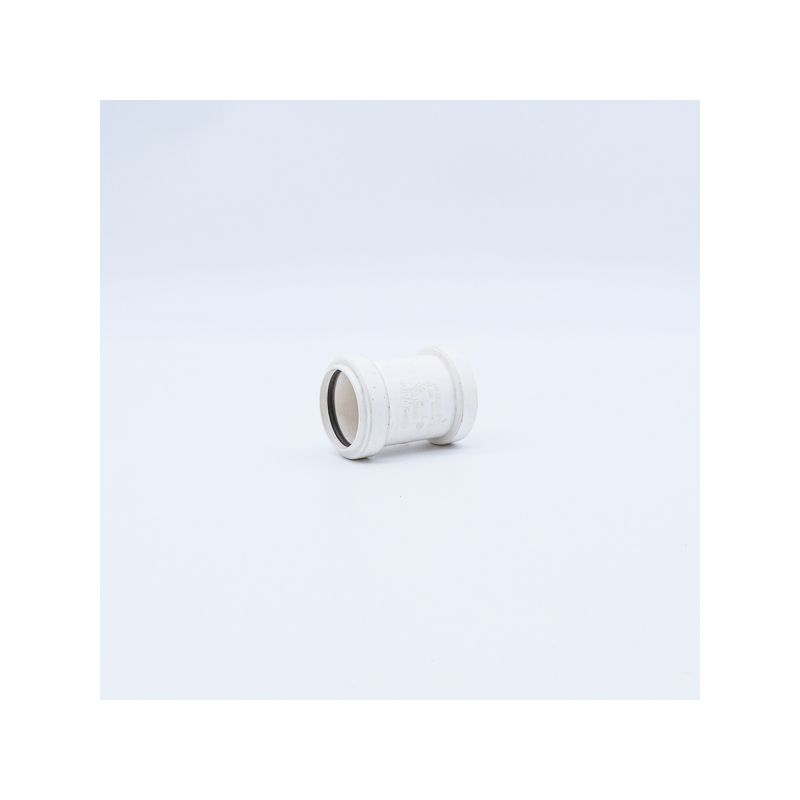 POLYPIPE PUSHFIT STRAIGHT COUPLING 40mm WP26 WP26W WHITE