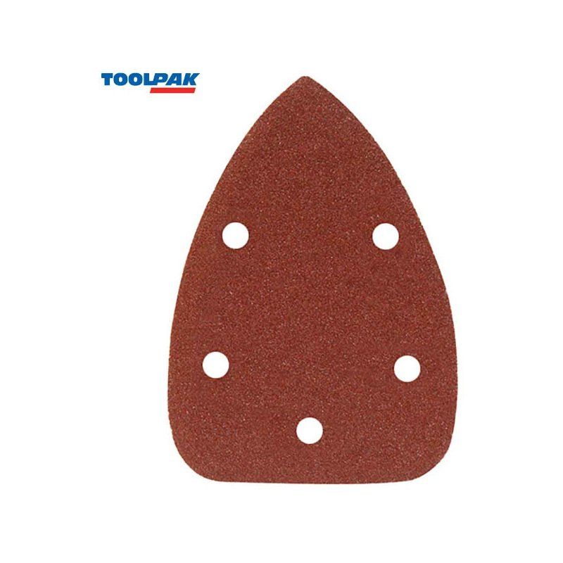 TOOLPAK SANDING TRIANGLE 140mm (PACK OF 10) VDP140D 120 GRIT