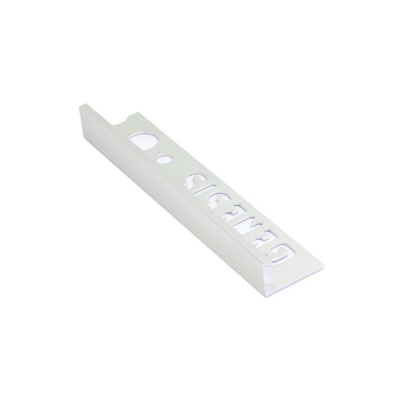 YTC GNESA120/91 GENESIS SQUARE EDGE ESA TRIM 12mm x 2.5lm POLISHED ALUMINIUM