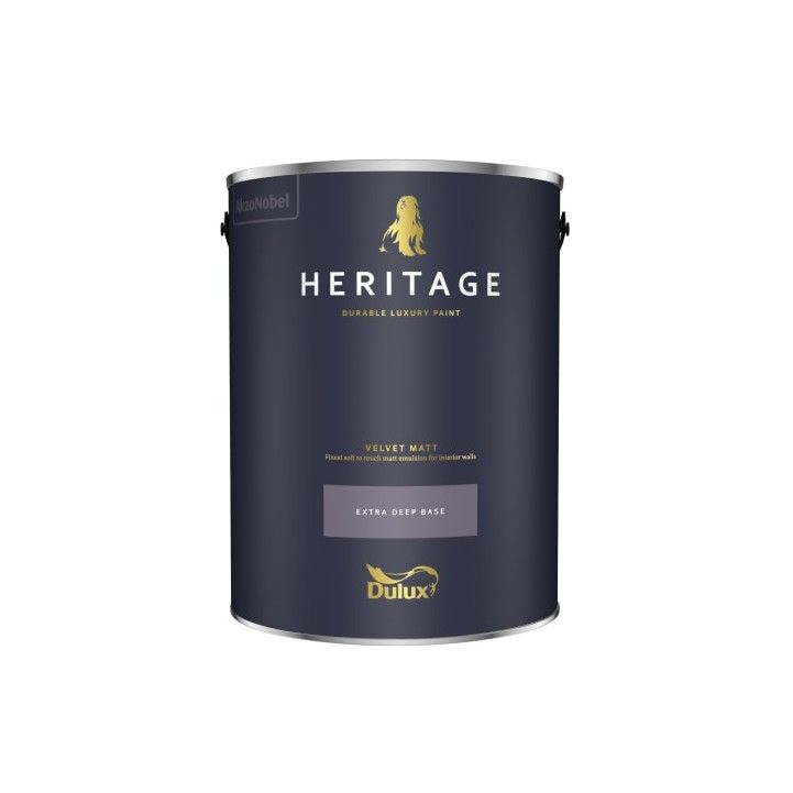 DULUX TRADE HERITAGE VELVET MATT BASE 5l EXTRA DEEP 5480489