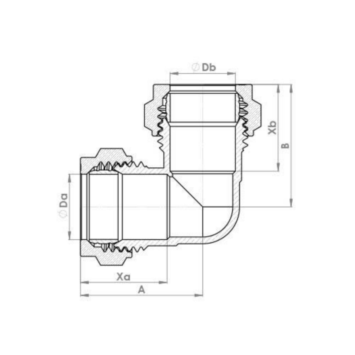 FLOWFLEX COMPRESSION EQUAL ELBOW 15mm OP801.05
