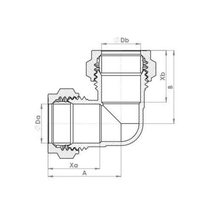 FLOWFLEX COMPRESSION EQUAL ELBOW 15mm OP801.05