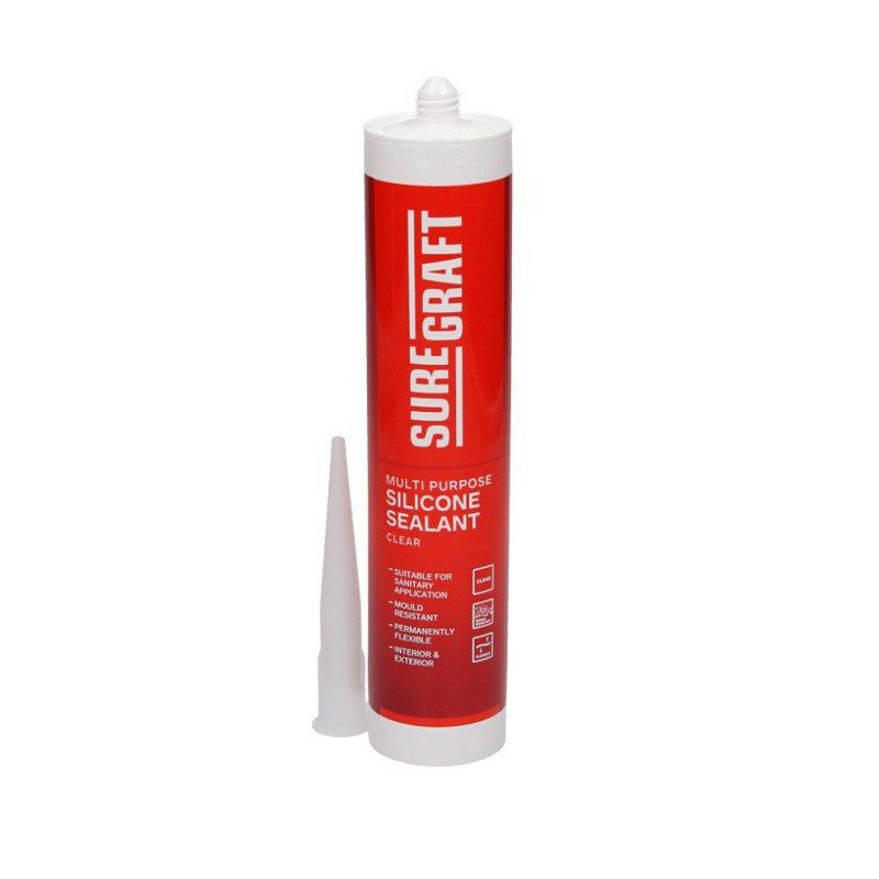 SUREGRAFT ALL PURPOSE SANITARY SILICONE CLEAR 310M