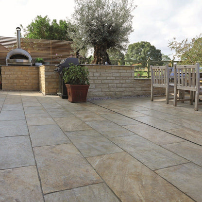 BRADSTONE ROMELI PORCELAIN PAVING 800 x 400 x 20mm GREY BLEND 23010
