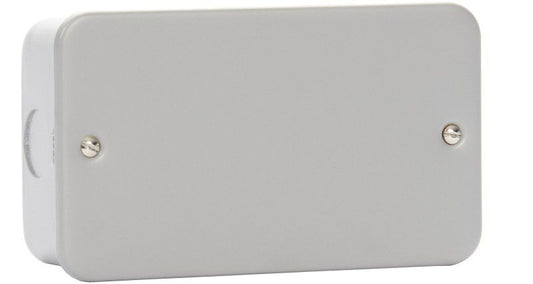 CONTACTUM 2-GANG METAL BLANK CLA3027