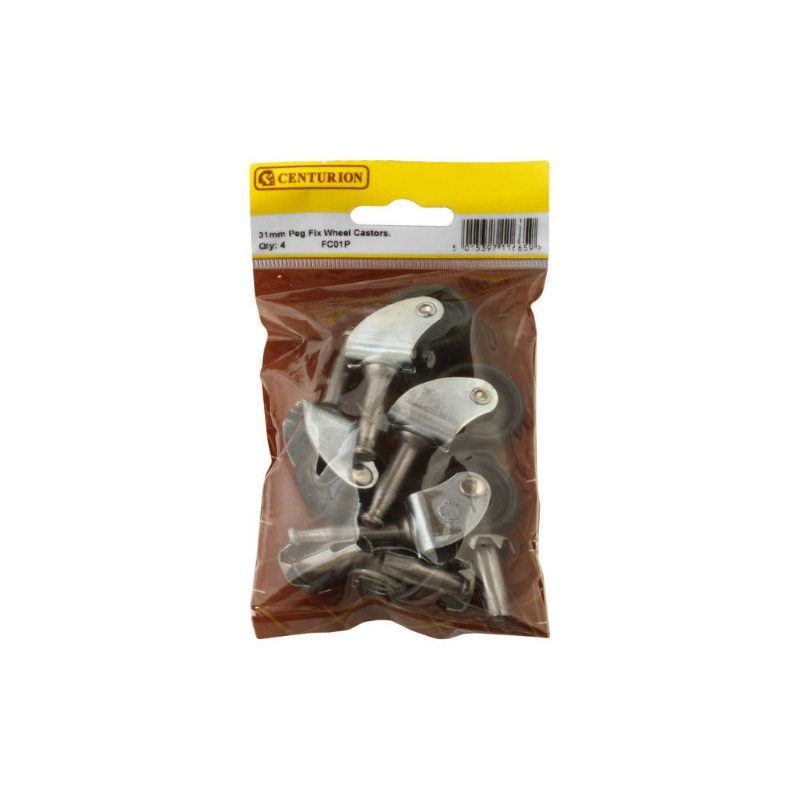 CENTURION FC01P PEG FIX CASTORS 31mm