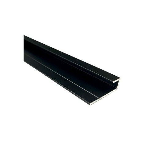 WETWALL ALLOY END CAP 2440mm MATT BLACK SWA-ECP-MB-2440