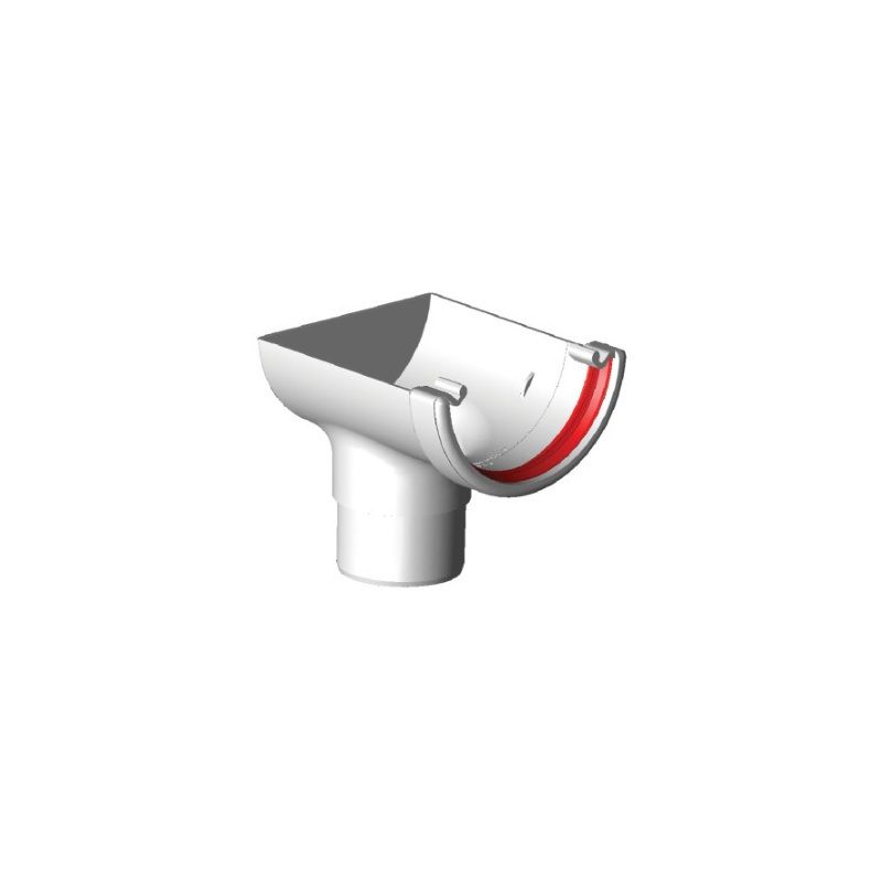 FREEFLOW ROUND STOP END OUTLET WHITE FRR606