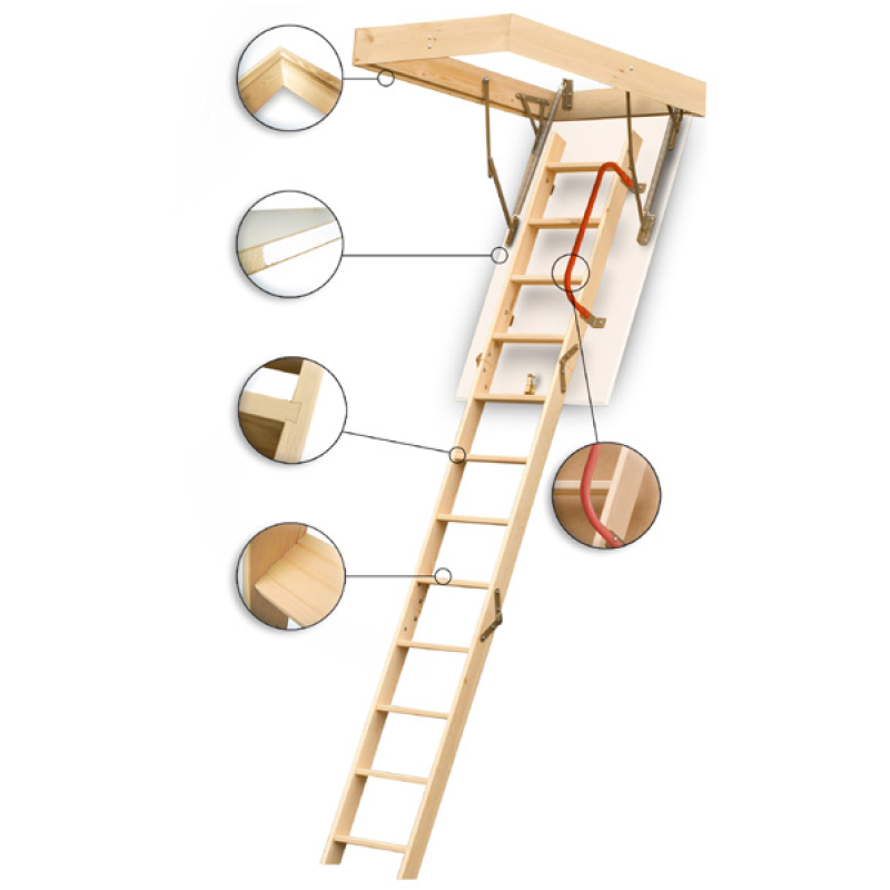 KEYLITE LOFT LADDER 600 x 1200mm DROP 2.8m KYL05