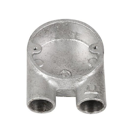 DETA DT26120G 2-WAY GALVANISED U BOX 20mm