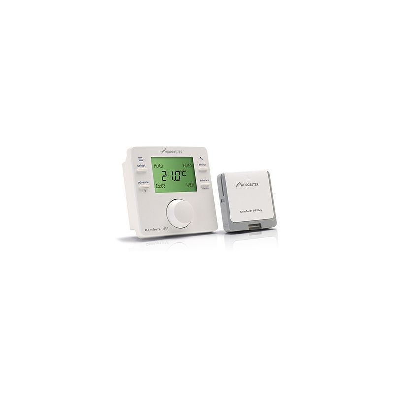 WORCESTER COMFORT+ II RF WIRELESS PROGRAMMABLE ROOM STAT & RECEIVER 7738112324 10717701