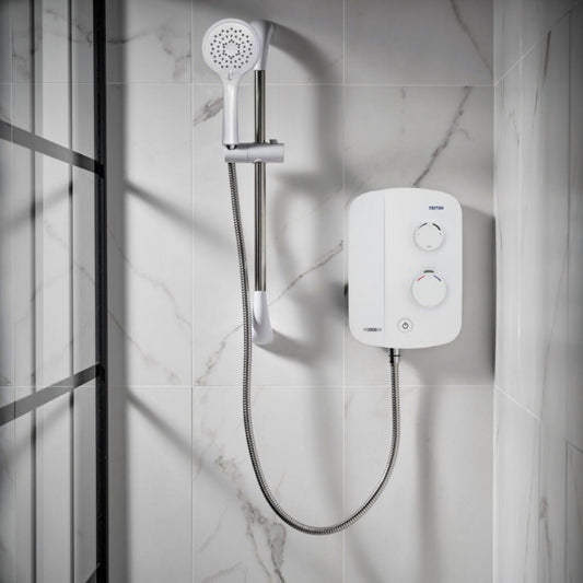 TRITON TAS2000SR SILENT RUNNING THERMOSTATIC SHOWER WHITE