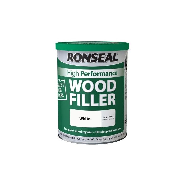 RONSEAL HIGH PERFORMANCE WOOD FILLER 1kg WHITE 36660