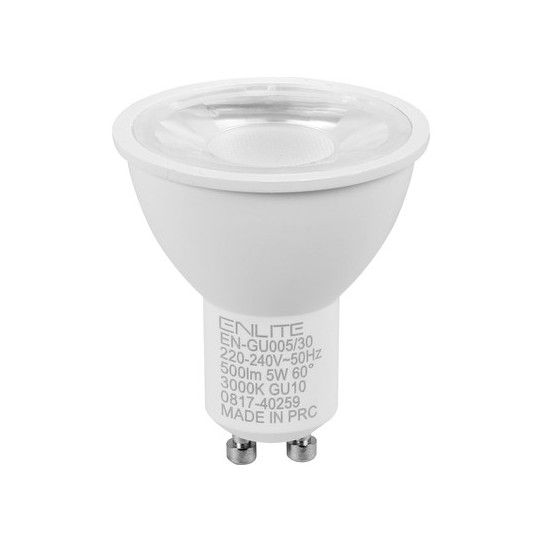 AURORA GU10 LED WARM WHITE 60deg 5w EN-GU005/30