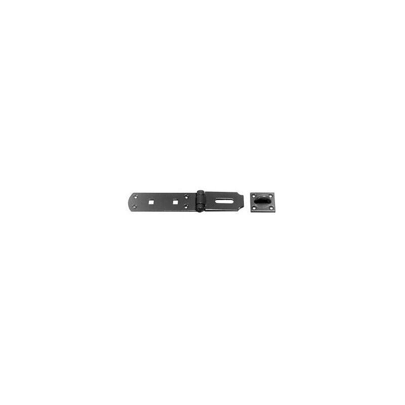 200mm 8" No HS149H BLACK H/D HASP & STAPLE PREPACKED HS149HPP0200BK