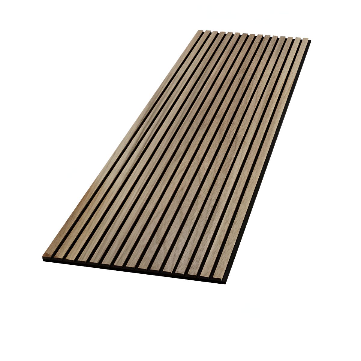 WWP 2400 x 600 x 21mm (1.44m2) ACOUSTIC SLAT WALL PANEL VENEERED WALNUT