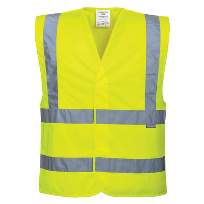 Hi-Vis Band and Brace Vest , 4X/5X, R, Yellow