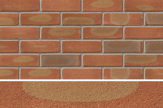 IBSTOCK ECLIPSE LEICESTER MULTI RED STOCK BRICK 65mm (100 PER LEG) A0812A