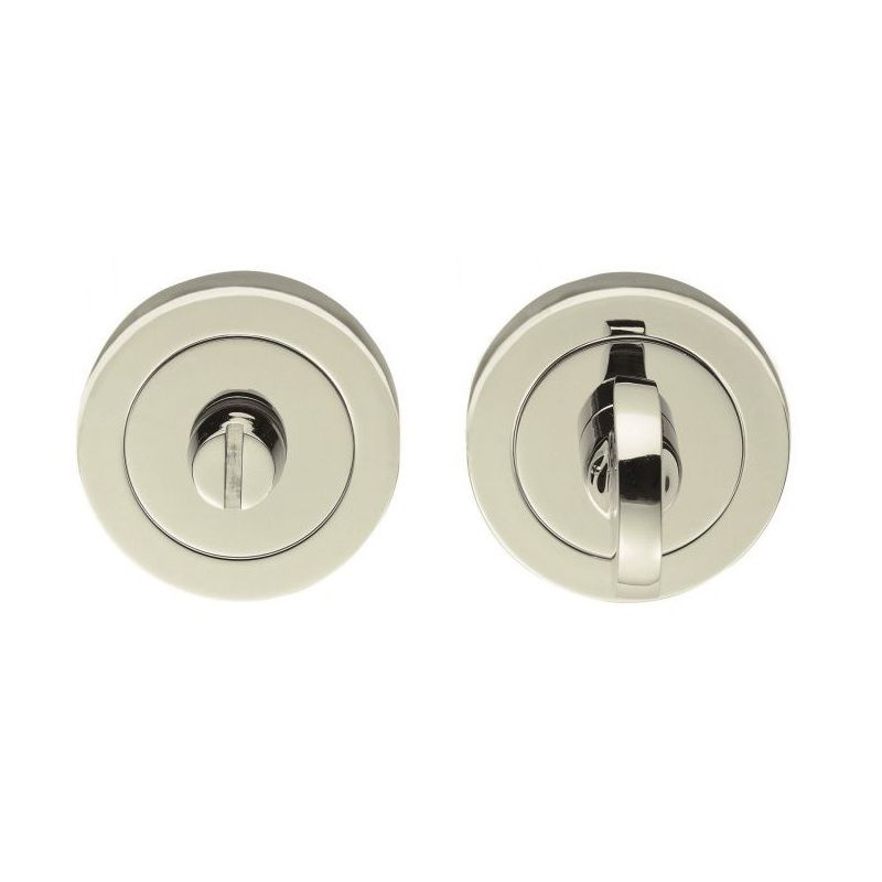 SEROZZETTA TURN & RELEASE SET CONCEALED FIX ROUND ROSE BOXED POLISHED NICKEL SZR004PN