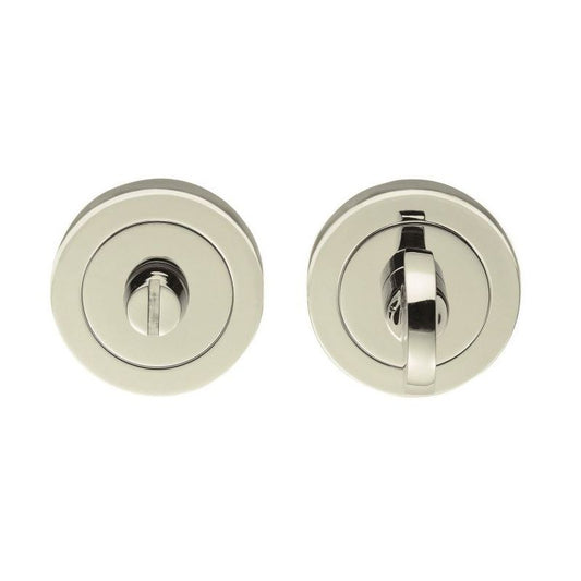 SEROZZETTA TURN & RELEASE SET CONCEALED FIX ROUND ROSE BOXED POLISHED NICKEL SZR004PN