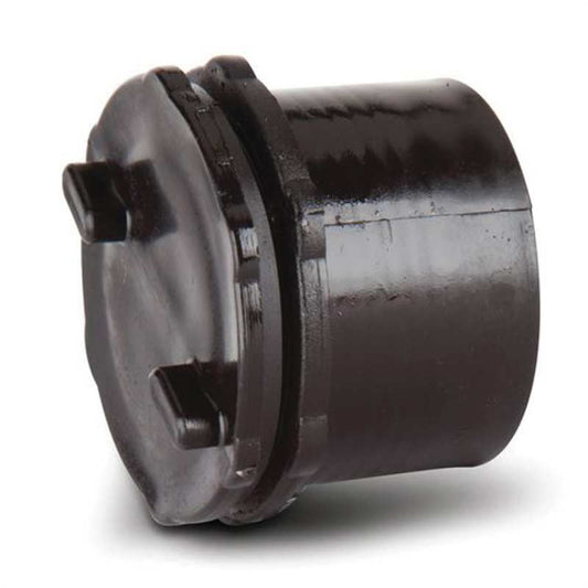POLYPIPE PUSHFIT SCREW ACCESS PLUG 40mm WP44 WP44B BLACK