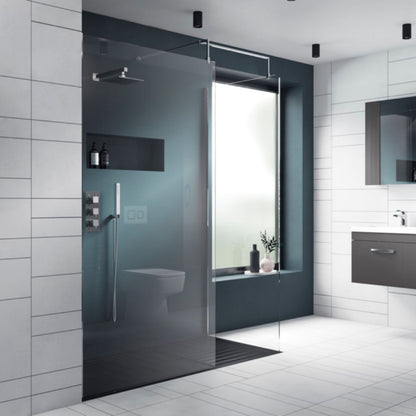 ULTRA FINISHING WRSC10 NUIE WETROOM SCREEN 8 x 1000 x 1850mm CHROME