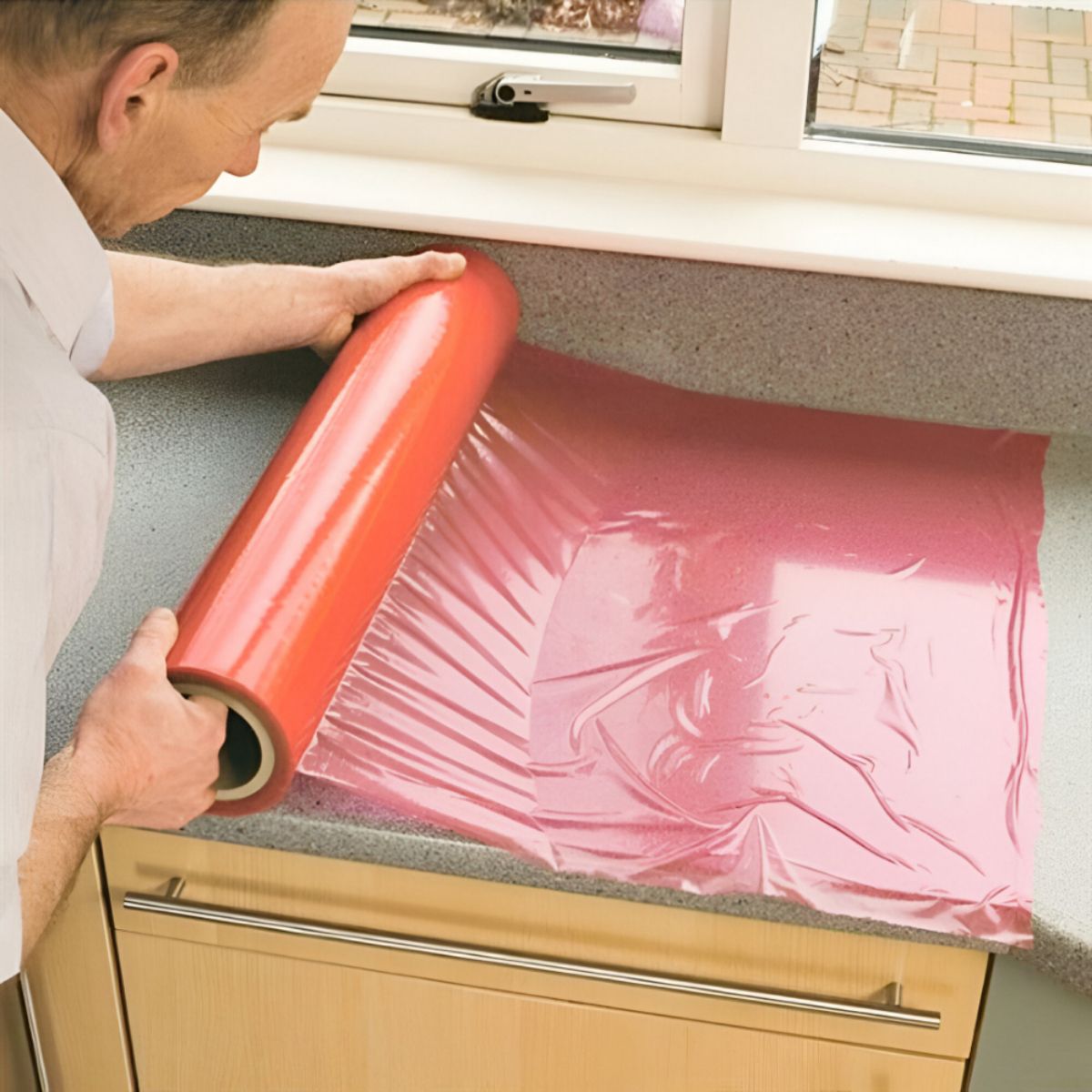RHINO 600mm x 25m RHINO RED HARD FLOOR PROTECTION FILM 009760025FDU8REHG